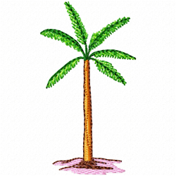 Flowers And Tree Embroidery Design 9